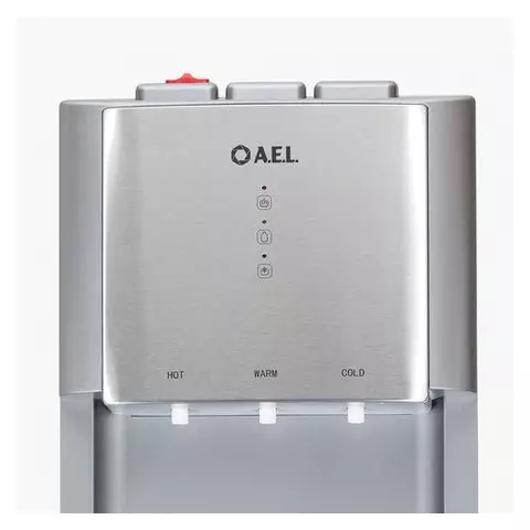 Кулер для воды AEL LD-AEL-811a напольный нагрев/охлаждение электронное бутыль снизу 3 крана серебро