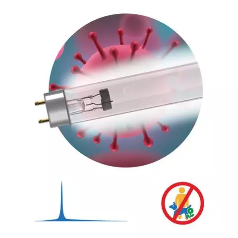 Лампа бактерицидная ультрафиолетовая Эра UV-С 30 Вт G13 трубка 90 см.