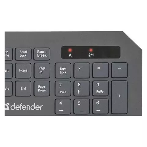 Набор беспроводной Defender Berkeley C-925 клавиатура мышь 5 кнопок + 1 колесо-кнопка черный