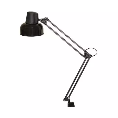 Настольная лампа светильник Бета на струбцине цоколь Е27 чёрный