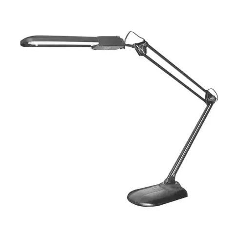 Настольная лампа светильник Дельта + на подставке ЛЮМИНЕСЦЕНТНАЯ цоколь 2G7 11 Вт чёрный