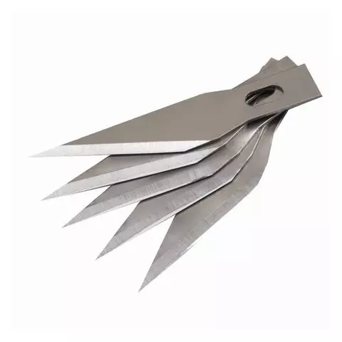Нож макетный (скальпель) Brauberg "Special" 6 лезвий в комплекте металлический корпус