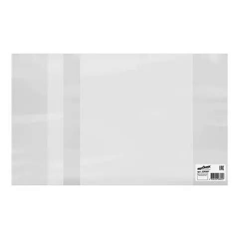 Обложка ПВХ для тетрадей и дневников Юнландия с закладкой 110 мкм. 210х350 мм. шт.рих-код