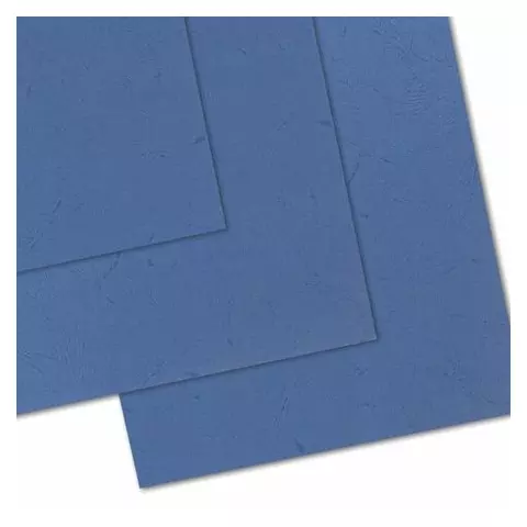 Обложки картонные для переплета А3 комплект 100 шт. тиснение под кожу 230г./м2 синие Brauberg