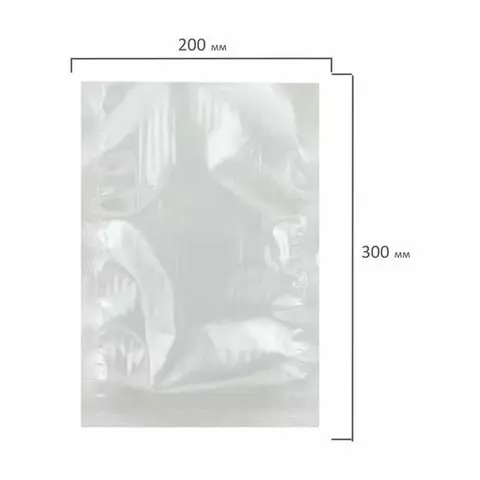 Пакеты вакуумные для продуктов (пром. вакууматоры) 200x300 комплект 200 шт. PA/PE эластичные