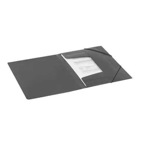 Папка на резинках Brauberg "Contract" черная до 300 листов 05 мм. бизнес-класс