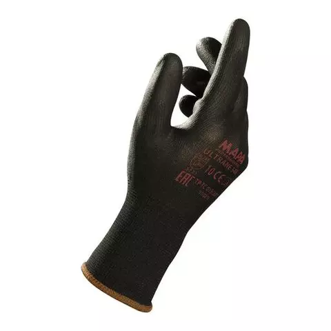Перчатки нейлоновые MAPA полиуретановое покрытие (облив) размер 10 (XL) черные