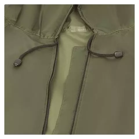 Плащ-дождевик цвета хаки на молнии многоразовый с ПВХ-покрытием размер 56-58 (XXL) рост 170-176 Грандмастер