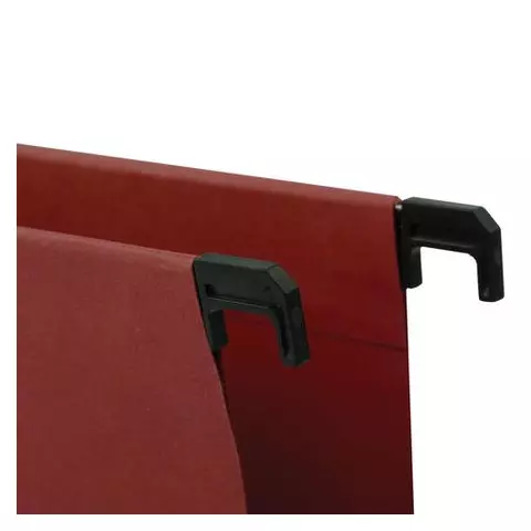 Подвесные папки А4/Foolscap (406х245 мм.) до 80 листов комплект 10 шт. красные картон Brauberg (Италия)
