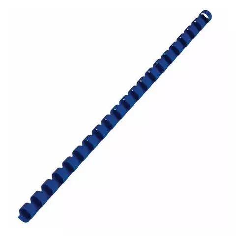 Пружины пластиковые для переплета комплект 100 шт. 10 мм. (для сшивания 41-55 л.) синие Brauberg