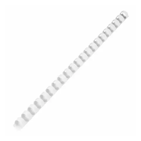 Пружины пластиковые для переплета комплект 100 шт. 12 мм. (для сшивания 56-80 л.) белые Brauberg