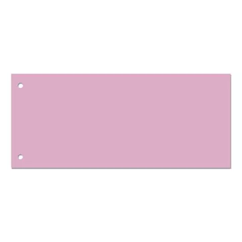 Разделители листов (полосы 240х105 мм.) картонные комплект 100 шт. розовые Brauberg