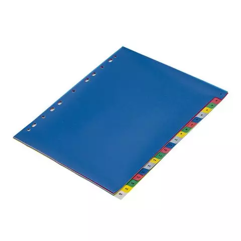Разделитель пластиковый широкий Brauberg А4+ 20 листов цифровой 1-20 оглавление цветной