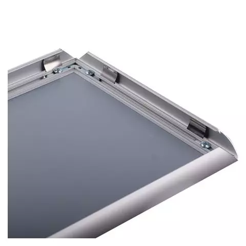 Рамка настенная для рекламы А4 (210х297 мм.) алюминиевый профиль прижимные стороны Brauberg