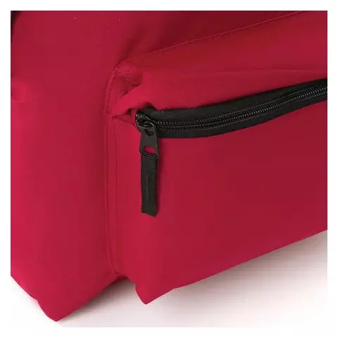 Рюкзак Brauberg универсальный сити-формат один тон красный 20 литров 41х32х14 см.