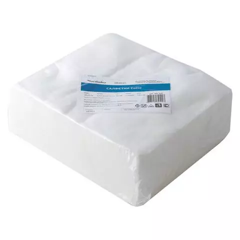 Салфетка одноразовая белая 20х20 см. комплект 100 шт. cotto 45г./м2 Чистовье