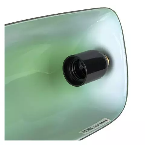 Светильник настольный из мрамора Galant основание - зеленый мрамор с золотистой отделкой