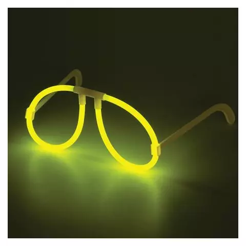 Светящиеся (неоновые) очки Юнландия жёлтые