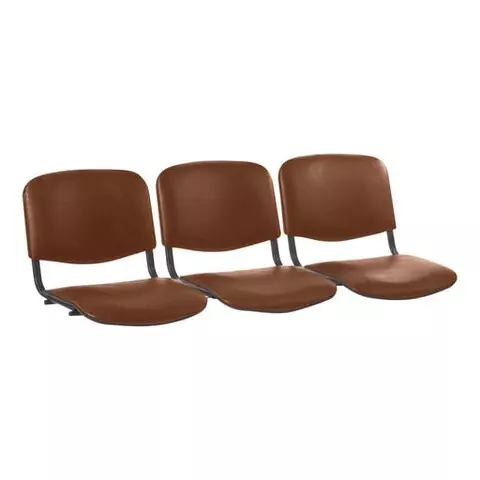 Сиденья для кресла "Трим" комплект 3 шт. кожзам коричневый каркас черный