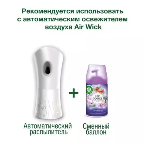 Сменный баллон 250 мл. AIRWICK LifeScents "Сказочный сад" для автоматических освежителей универсальный