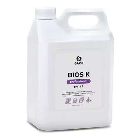 Средство моющее 56 кг. GRASS BIOS K для промышленного оборудования щелочное концентрат