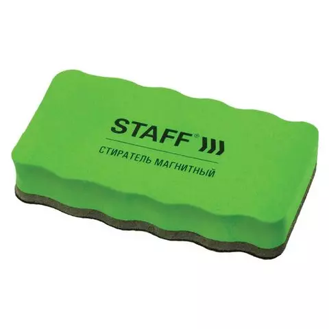 Стиратели магнитные для магнитно-маркерной доски 57х107 мм. комплект 10 шт. Staff "Basic" зеленые
