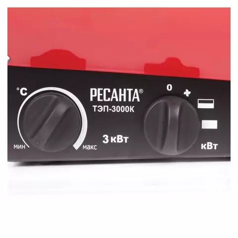 Тепловая пушка электрическая РЕСАНТА 3000 Вт 220 В круглая красная