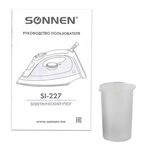 Утюг Sonnen SI-227 2000 Вт антипригарное покрытие бирюзовый/белый