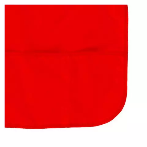 Фартук с нарукавниками для уроков труда Пифагор увеличенный размер 45х60 см. красный
