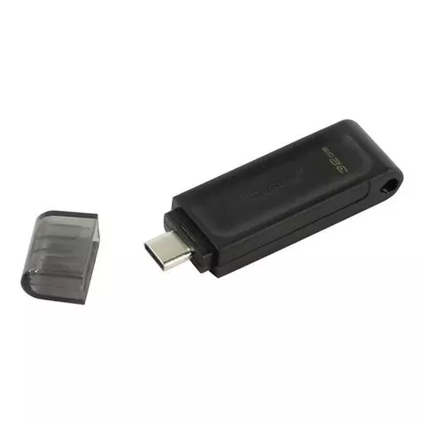 Флеш-диск 32GB Kingston DataTraveler 70 разъем Type-C 3.2 черный