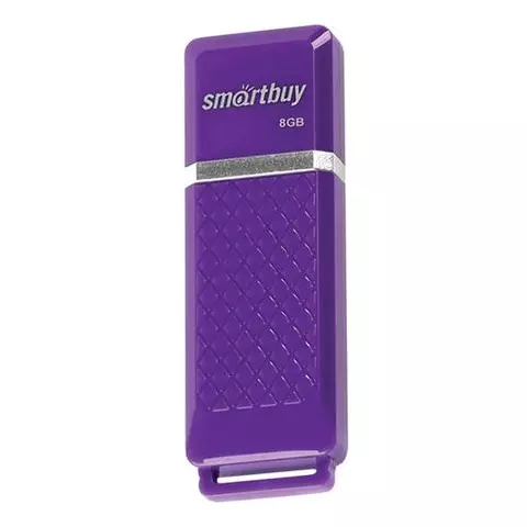 Флеш-диск 8 GB Smartbuy Quartz USB 2.0 фиолетовый