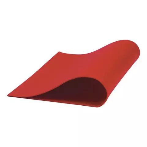 Цветной фетр для творчества 400х600 мм. Остров cокровищ 3 листа толщина 4 мм. плотный красный