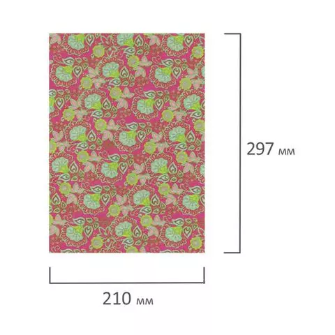 Цветной фетр для творчества А4 Остров cокровищ с рисунком 5 листов 5 цветов толщина 2 мм. "Цветы"