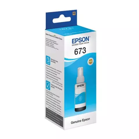 Чернила EPSON для СНПЧ Epson L800/L805/L810/L850/L1800 голубые оригинальные