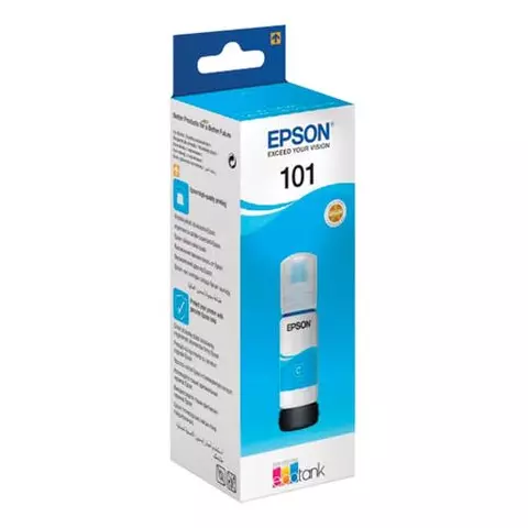 Чернила EPSON (T03V24) для СНПЧ L4150/ L4160/ L6160/ L6170/ L6190 голубые 70 мл. оригинальные