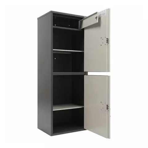 Шкаф металлический для документов AIKO "SL-125/2Т" ГРАФИТ 1252х460х340 мм. 31 кг. сварной