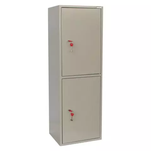 Шкаф металлический для документов Brabix "KBS-023Т" 1253х420х350 мм. 275 кг. 2 отделения сварной