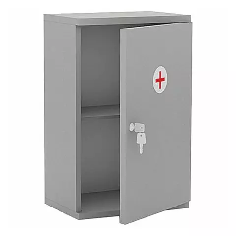 Шкафчик-аптечка металлический навесной "" 596х376х255 мм. ключевой замок
