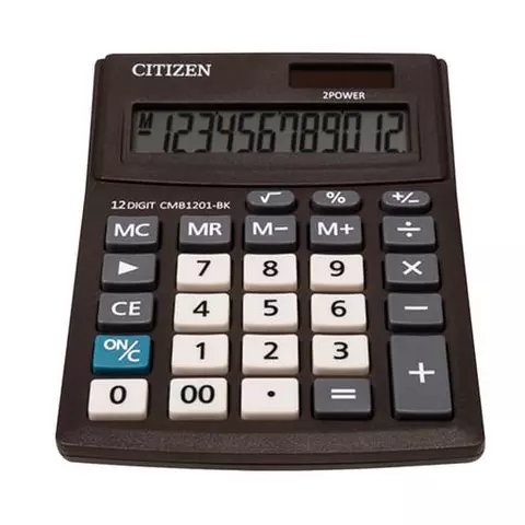 Калькулятор настольный CITIZEN BUSINESS LINE малый (137х102 мм.) 12 разрядов двойное питание