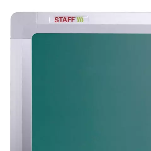 Доска для мела/магнитно-маркерная на стенде 100х150 см. 2-сторонняя зеленая/белая Staff