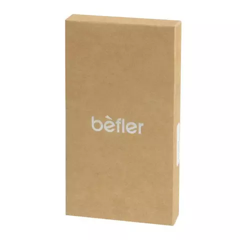 Футляр для ключей Befler "Classic" натуральная кожа на молнии 55x135 мм. черный KL.8.-1