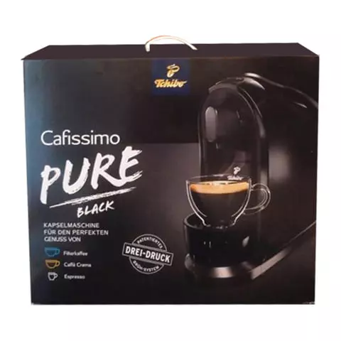 Кофемашина капсульная TCHIBO Cafissimo PURE Black мощность 950 Вт объем 11 л. черная