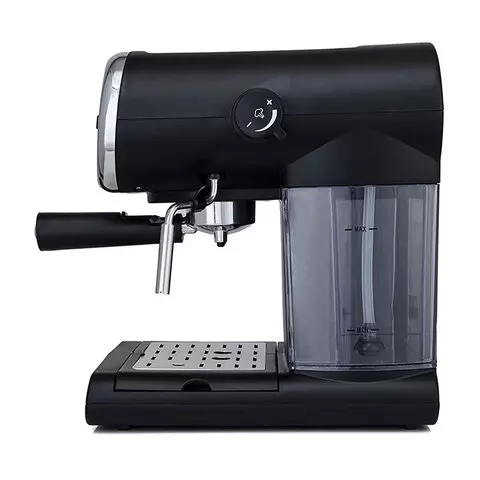 Кофеварка рожковая Kitfort КТ-702 1100 Вт объем 1 л. 15 бар ручной капучинатор черная