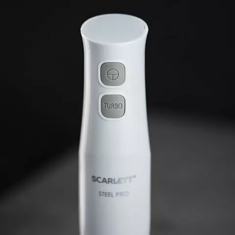 Блендер погружной Scarlett SC-HB42F84 850 Вт 2 режима измельчитель венчик стакан белый