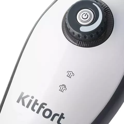 Паровая швабра Kitfort KT-1008 1500 Вт 1 бар объем 037 л. белая/серая