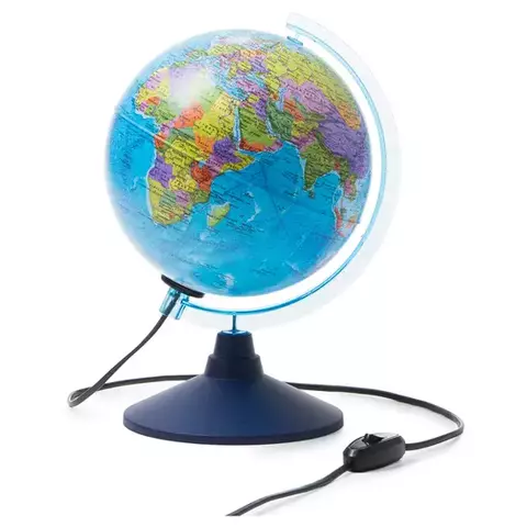 Глобус политический Globen 21 см. с подсветкой на круглой подставке