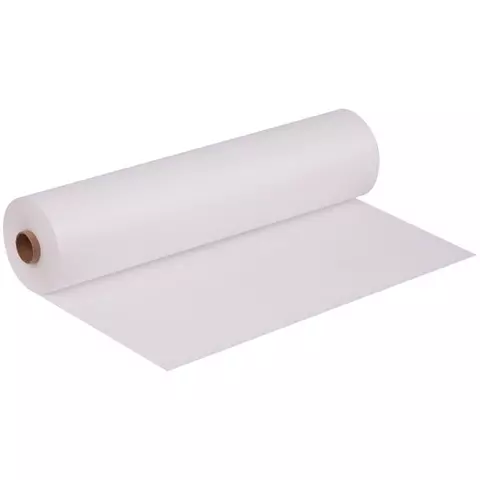 Бумага (пергамент) для выпечки OfficeClean белая 38 см*100 м. 38г./м2 в рулоне в пленке без силиконового покрытия