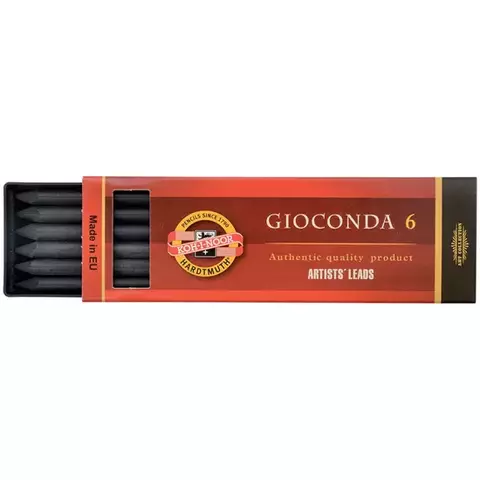 Грифели для цанговых карандашей Koh-I-Noor "Gioconda" H 56 мм. 6 шт. круглый