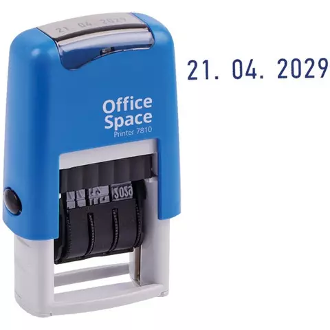 Датер ленточный OfficeSpace пластик 1 стр. 3 мм. банк