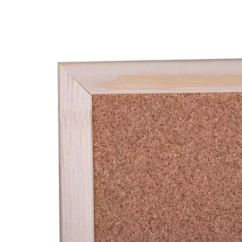 Доска пробковая OfficeSpace 45*60 см. деревянная рамка